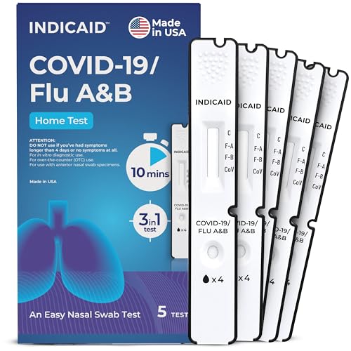 INDICAID COVID-19, Flu A&B 3-in-1 Antigen Test, FDA 510(k) Cleared, HSA/FSA