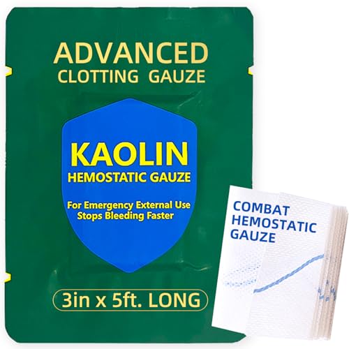 Quick Clot Kaolin Hemostatic Gauze – First Aid Supplies for Fast Bleed Stop 1