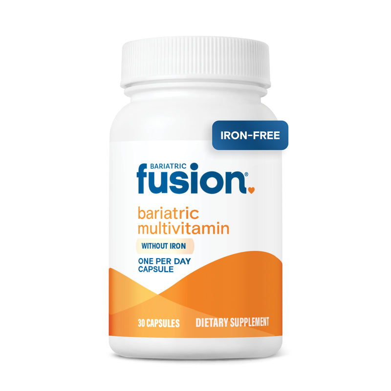 Bariatric Fusion Bariatric Multivitamin Without Iron | 1 Per Day | Post Surgery Patients | Iron Free Vitamin for Gastric Bypass and Sleeve Gastrectomy | Easy to Swallow Capsules | One Month Supply 1 Per Day - 1 Month Supply