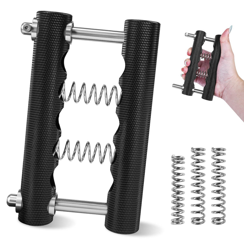 Stainless Steel Hand Gripper Strengthener, 8-142 kg Adjustable Hand Grip Strength Trainer, Forearm & Wrist Strength Training for Athletes, Rock Climbers, Rehabilitation