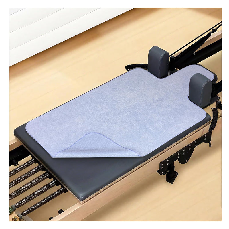 Pilates Reformer Mat Non Slip, Pilates Reformer Cover Towel, Sweat-Wicking Mats Accessories, Foldable Washable Pilates Machine Mat Cover for Home, Studio, Gym Fitness