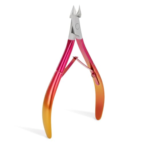 Cuticle Nipper Nail Clipper Remover Tool Kit Red, 1 Pack A3-rose