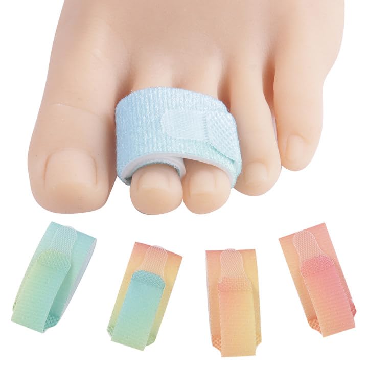 Reusable Buddy Wraps: Hammer Toe Orthosis & Cushion Splint (Pack of 4)