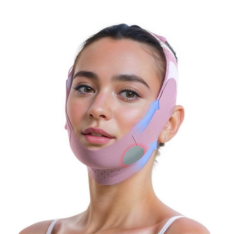 Reusable V Line Lifting Mask, Chin Up Mask V Shaped for Double Chin Reducer for Women, Double Chin for Women, Neck Lift Tape Jaw Exerciser Shaper, V Shaped Face Mask- Purple