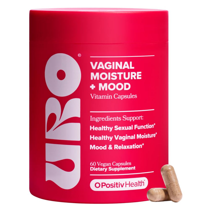 O Positiv URO Vaginal Moisture & Mood ‚Äì Formulated to Support Vaginal Moisture, Mood & Relaxation ‚Äì with KSM-66¬Æ Ashwagandha, Ginkgo Biloba, Mucuna pruriens, and GABA ‚Äì 30 Servings - BeesActive Australia