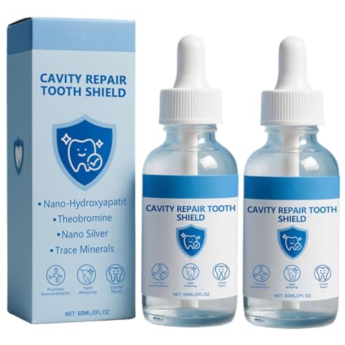 Cavity Healing Tooth Armor Liquid | Nudenta Odontic Repair | Teeth Whitening with Remineralization Drops | Protects Tooth Enamel and Helps Keep Gum Healthy | Hydroxyapatite | 60 ML