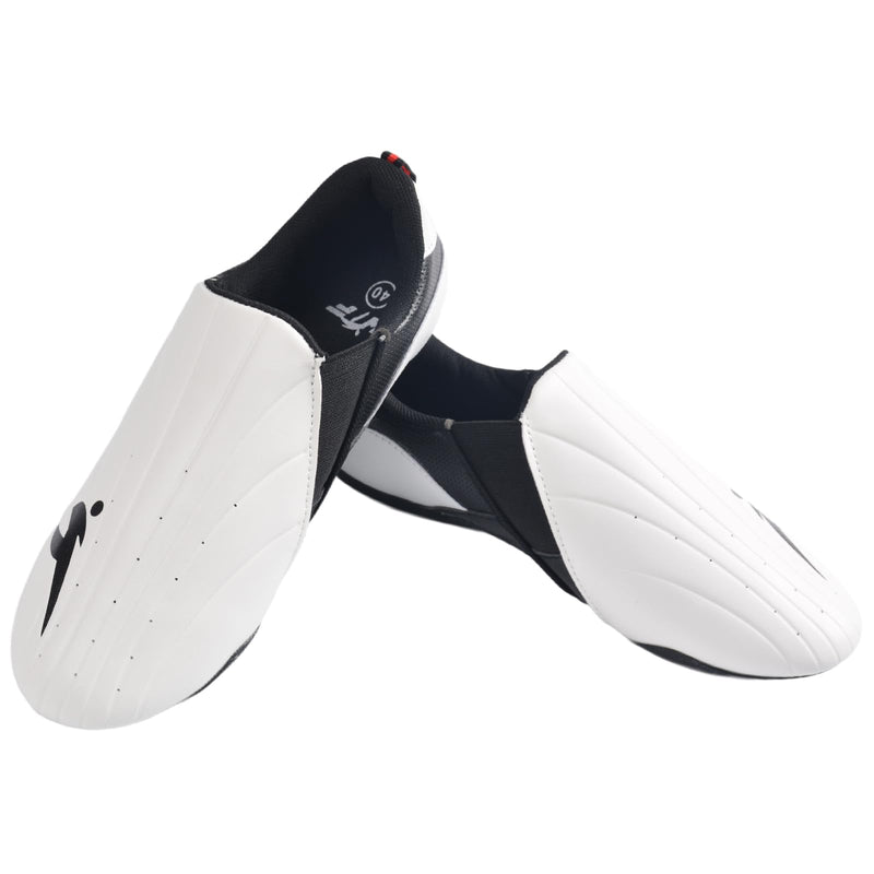 Taekwondo Karate Martial Arts Shoes, Lightweight and Breathable Boxing Shoes for Kids Youth Adult, Unisex White & Black 5 Women/ 4 Men - BeesActive Australia