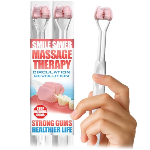 SMILE SAVER 360° Therapeutic Gum Massage for Bleeding Gums, Sensitivity, TMJ & Bruxism – Smile Anti-Aging: Spa Treatment for Your Smile – Morning Massage for Healthy Gums - Made in America