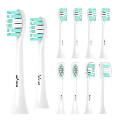Toothbrush Heads Compatible with Philips Sonicare Electric Toothbrush 4100,5100,6100,C1,C2,C3,G,W,Sonic Brush Head, Removing Dental Plaque, Soft Brush, White,10 Pack