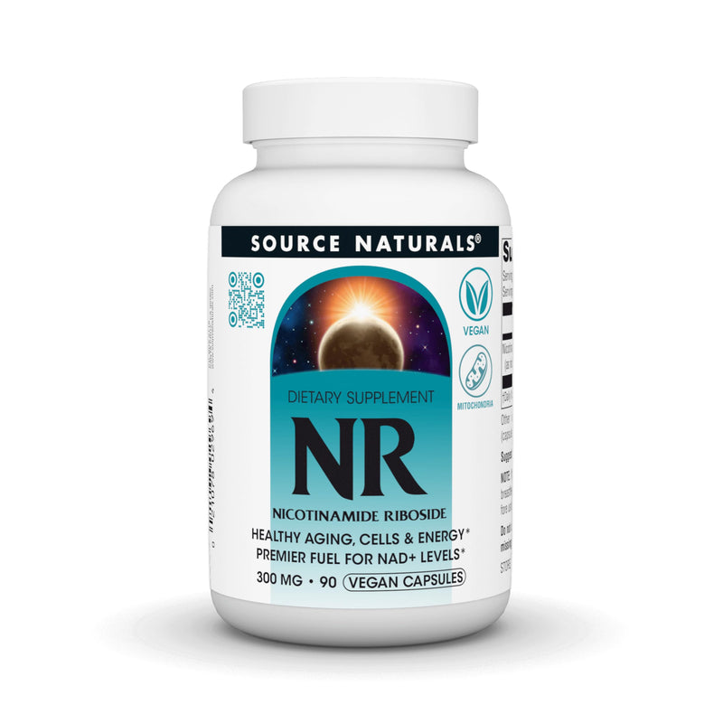 Source Naturals NR, Nicotinamide Riboside, 300 mg - 90 Vegan Capsules | Premier Fuel for NAD+ Levels | for Mitochondria, Healthy Aging, Cells & Energy*