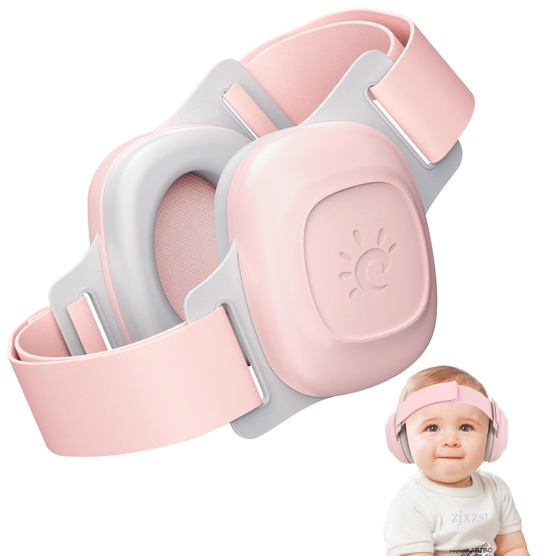 BEBOAN Baby Ear Muffs Noice Protection, CE & ANSI Certified 25 dB Baby Noice Cancelling Headphones for Infants Toddlers 0‚Äì48 Months, Portable Airplane Travel Essential for Hearing Protection, Pink - BeesActive Australia