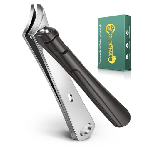 Ingrown Nail Clippers, CLPPNA Slanted Curved Blade Toe Nail Clippers for Ingrown Toenails & Fingernail, Stainless Steel Toenail Clippers Cutter, Angled Nail Clippers for Seniors, Men, Women 1PCS（45°Ingrown）