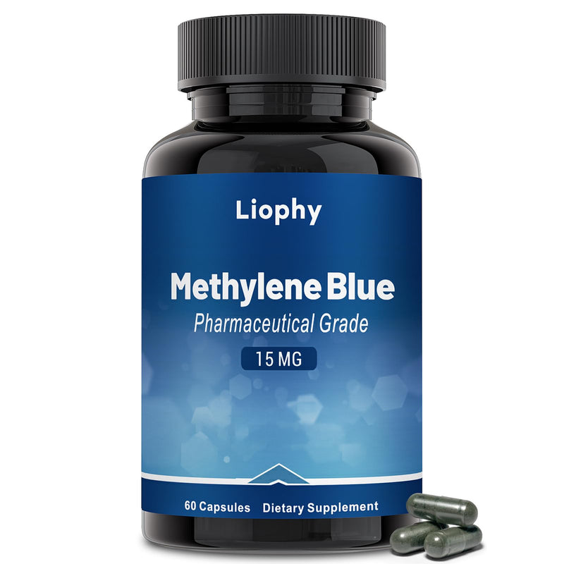 Methylene Blue Capsules — Premium Quality Methylene Blue with Vitamin C Ester, Dietary Supplement, 60 Easy‑to‑Swallow Capsules