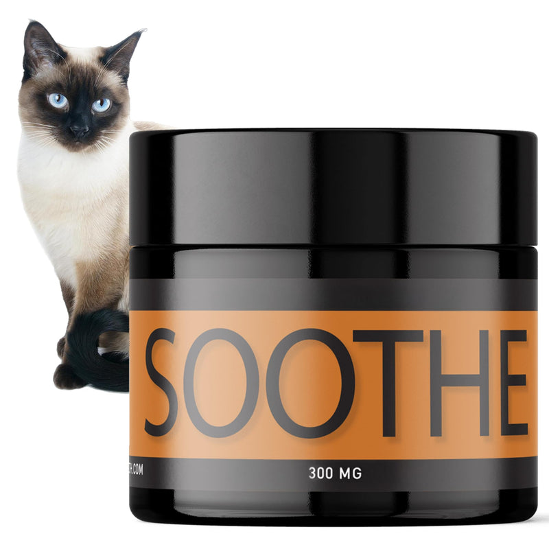Soothe Salve for Cats - Natural Hemp Oil Balm for Cat Itchy Skin Relief & Comfort - New & Improved Formula with Manuka Honey, Coconut Oil & Herbal Extracts - 1 oz
