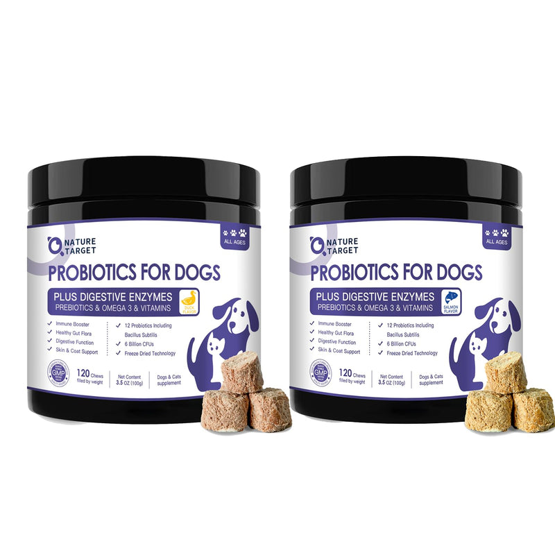 Probiotics for Dogs Salmon Falvored & Duck Falvored