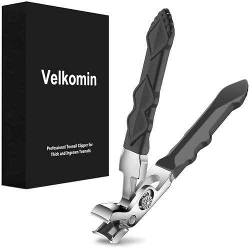 Toenail Clippers for Seniors – Non-Slip Long Handle, Curved Head & Ergonomic Design, Ideal for Arthritic Hands, Thick Nails, Men & Women, 18-Month Replacement Warranty