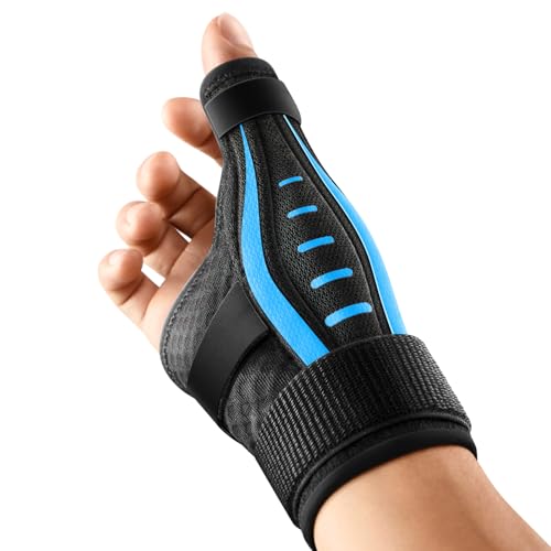 Thumb Brace Right/Left Hand, Thumb Spica Splint Hand Brace for Arthritis Pain and Support, Ergonomical Thumb Stabilizer for Trigger Thumb, CMC, De Quervains Tenosynovitis Pain Relief(XS Blue)