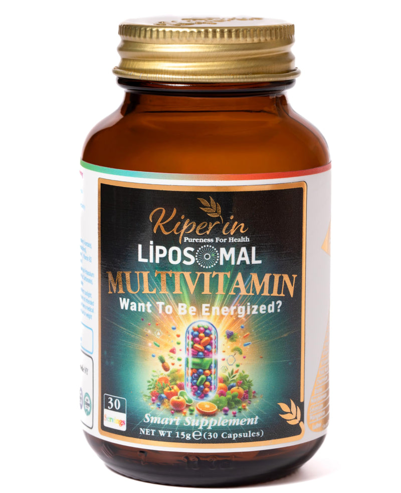 Liposomal Multivitamin Smart Supplement | Clinically Proven | 13 Vitamins & Minerals - High Absorption A, C, D3, E, B, K, Biotin, Zinc, Iron.. | Boost Energy, Immune, Skin, Hair, Nail.. | 30 Capsules