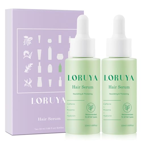Scalp Serum for Women w/Biotin & Caffeine to Promote Fuller-Looking Hair 1.69 Fl Oz (Pack of 2)