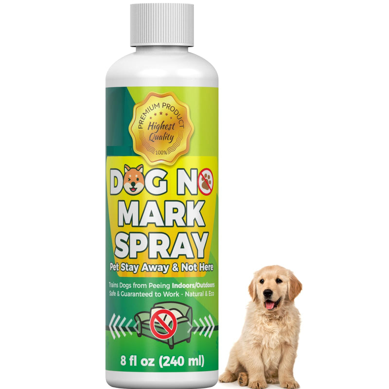 8oz Prevents Damage to Furniture & Garden Plants, Eco-Friendly Dog Pet Potty Training Spray, No Pee Here Formula, Housebreaking Training Aid for Puppies