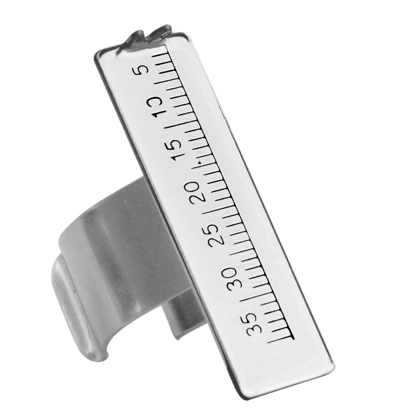 LA MIERE Dental Endo Measuring Ring, Stainless Steel Gauge Finger Ruler Span Measure Scale Oral