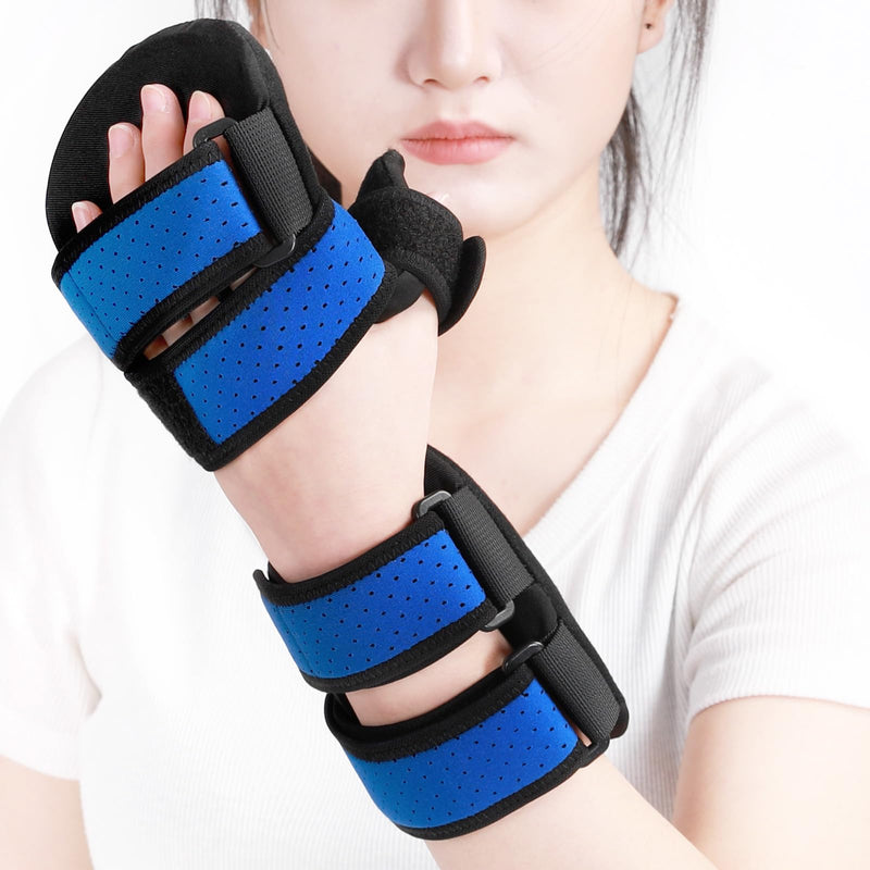 Resting Hand Splint-Hand Brace-Pain Relief For Carpel Tunnel, Stroke Recovery, Arthritis, Tendinitis-Left Left