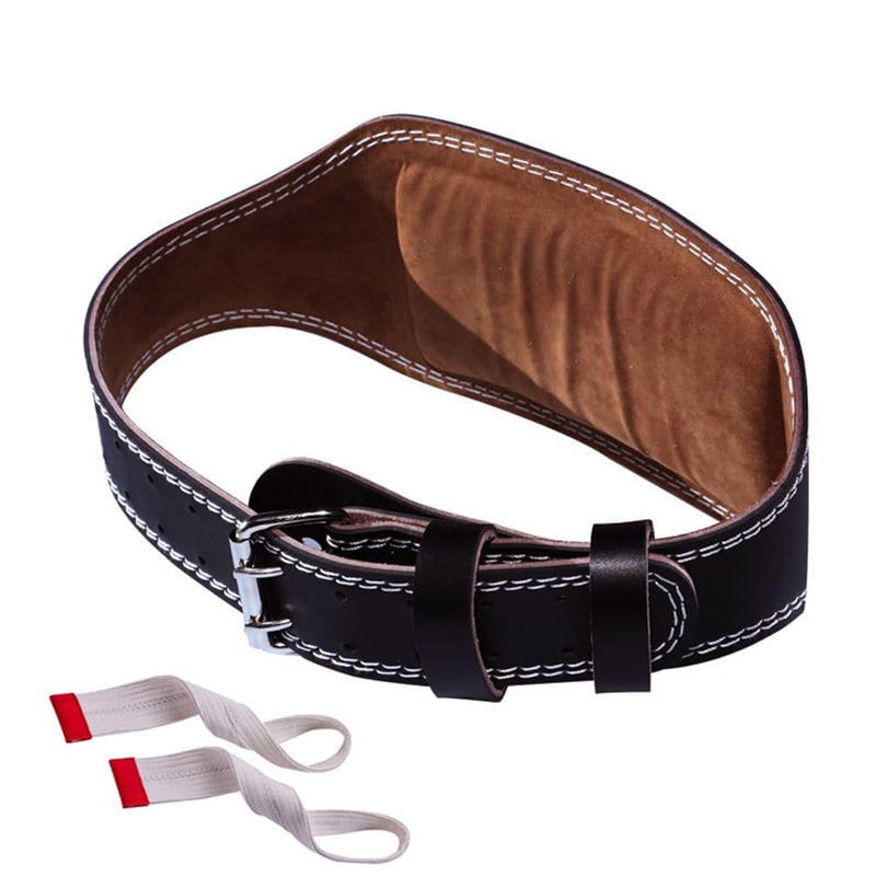 Luwint Weight Lifting Belt, 5.9" Wide PU Leather Belt with Lower Back Support, Gym Bodybuilding Belt with Lifting Straps for Powerlifting & Weightlifting Medium - BeesActive Australia