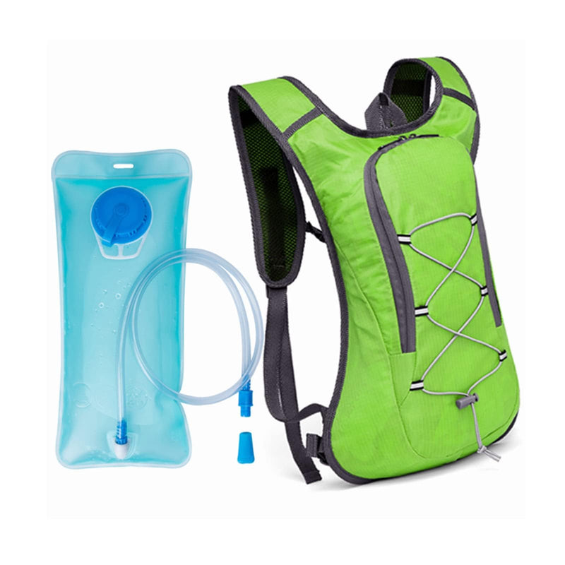 Hydration Pack, Hydration Backpack - Water Backpack with 2L Hydration Bladder-The Perfect Backpack for Outdoor Sports Cycling Skiing Hiking Running Camping Climbing Black+2L water bag