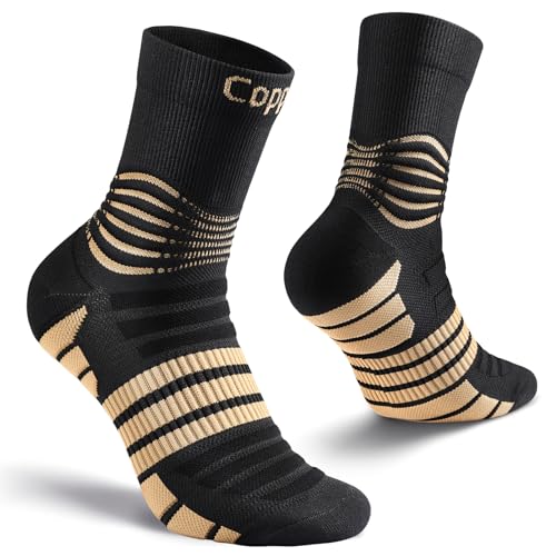 NEENCA Professional Compression Socks for Women Men Circulation, 20-30 mmHg X-Large High Copper