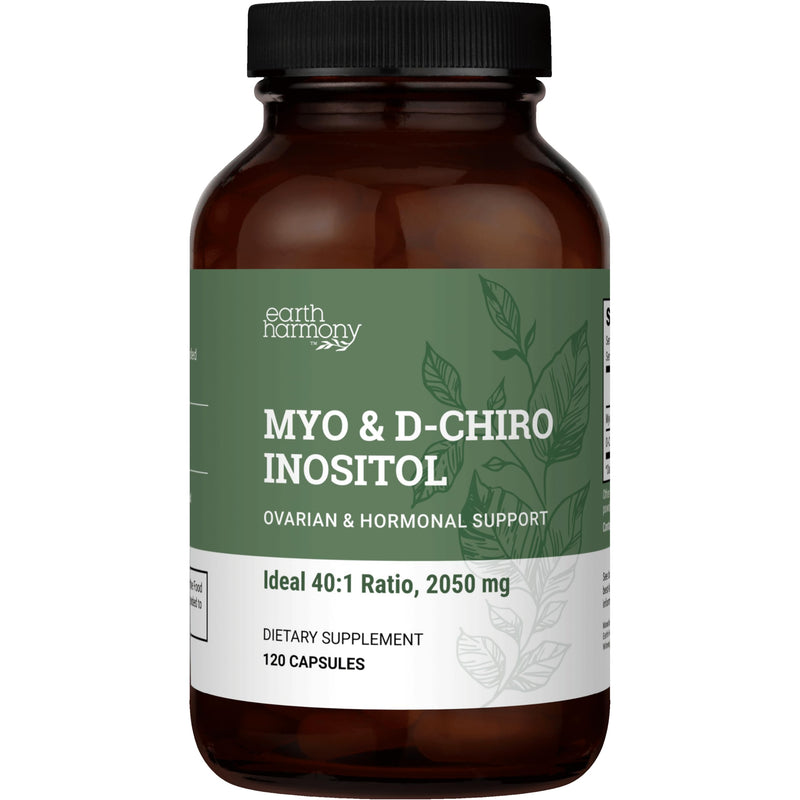 Earth Harmony Myo-Inositol & D-Chiro Inositol Supplement for Women, Ovarian & Hormone Balance for Women - Supports Normal Cycles, Fertility Supplement (120 Capsules) - BeesActive Australia