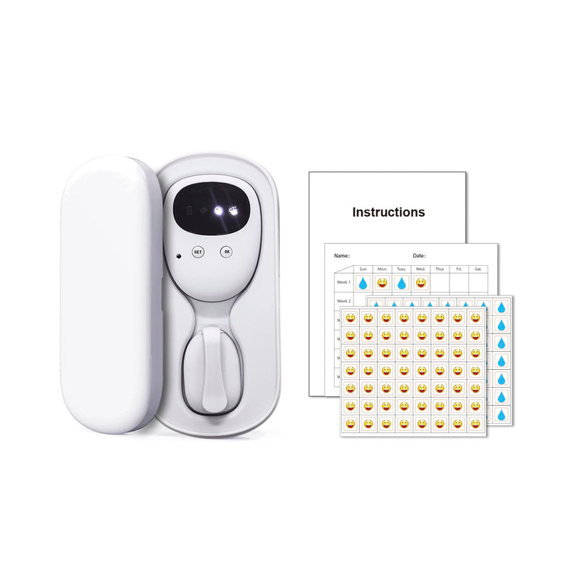 FENCY Wireless Bedwetting Alarm for Boys and Girls, USB Rechargeable, Pee Alarm, White - BeesActive Australia