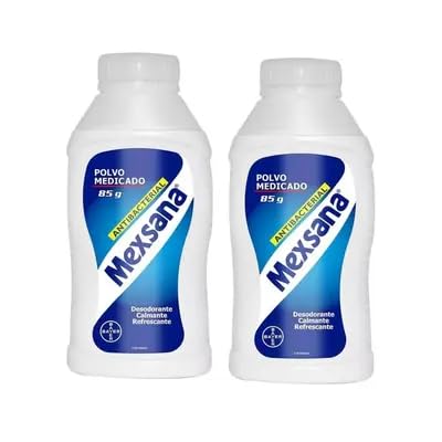 Medicated Powder Twin Pack (85g - 2.9 oz) ‚Äì Classic Foot Care for Odor & Moisture Control/Polvo Mexsana Medicado (85 g - 2.9 oz) para el Cuidado Tradicional de los Pies y Control del Sudor