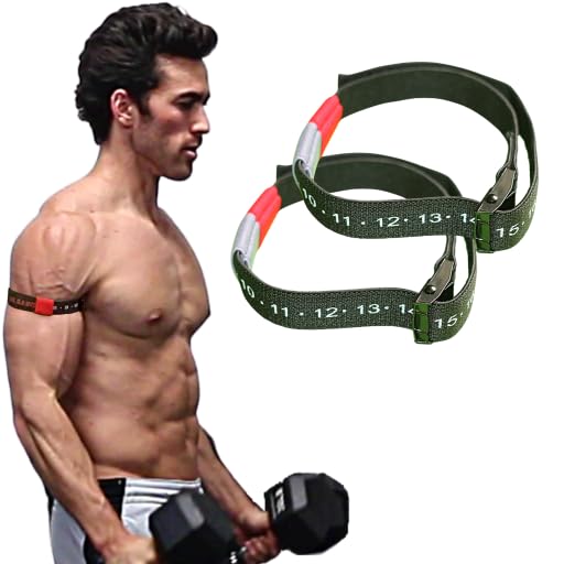 BFR Pro 2.0 | Professional-Grade Inflatable Blood Flow Restriction Cuffs for Occlusion Training Weight Lifting Arms Only Premium Nylon & Metal Buckle