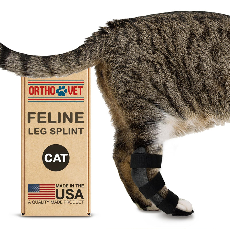 Standard Rear Splint for Cats with Injuries, Arthritis, Fractures or Sprains, Durable & Lightweight Rear Splints for Rehability Treatment & Post-Surgery Protection for Pets Rear Leg Splint