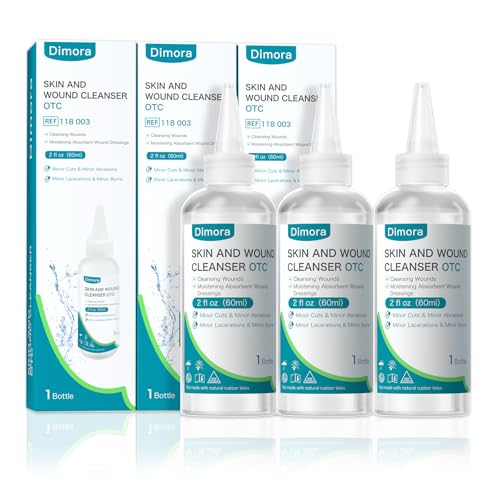 Dimora Wound Cleanser Wash Solution Travel Size 60mL 3 Packs 60ml*3