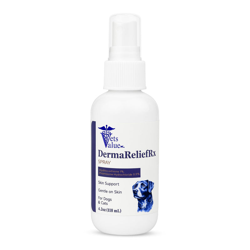 Itchy Skin and Irritation Spray for Dogs, Cats, and Horses – Fast-Absorbing Topical Spray for Temporary Relief – for External Use Only, 4.2 oz Quick Relief
