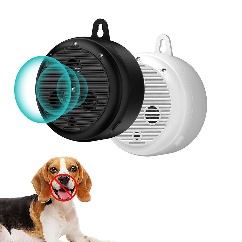 35ft ultrasonic Dog bark Box Anti Barking Device for Dogs Bark Deterrent Devices with 3 Modes （Black+Grey）