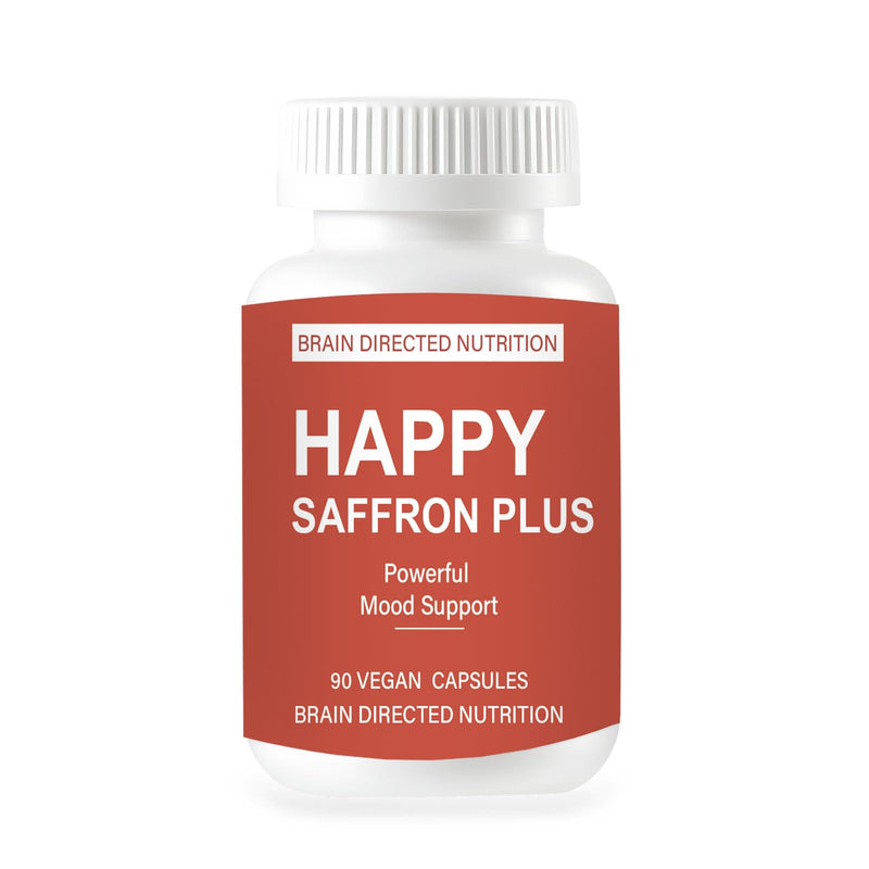 Happy Saffron Plus - 90 Capsules - with Saffron Flower Extract, Curcumin & Zinc - Vegan, Gluten Free - 30 Servings-b