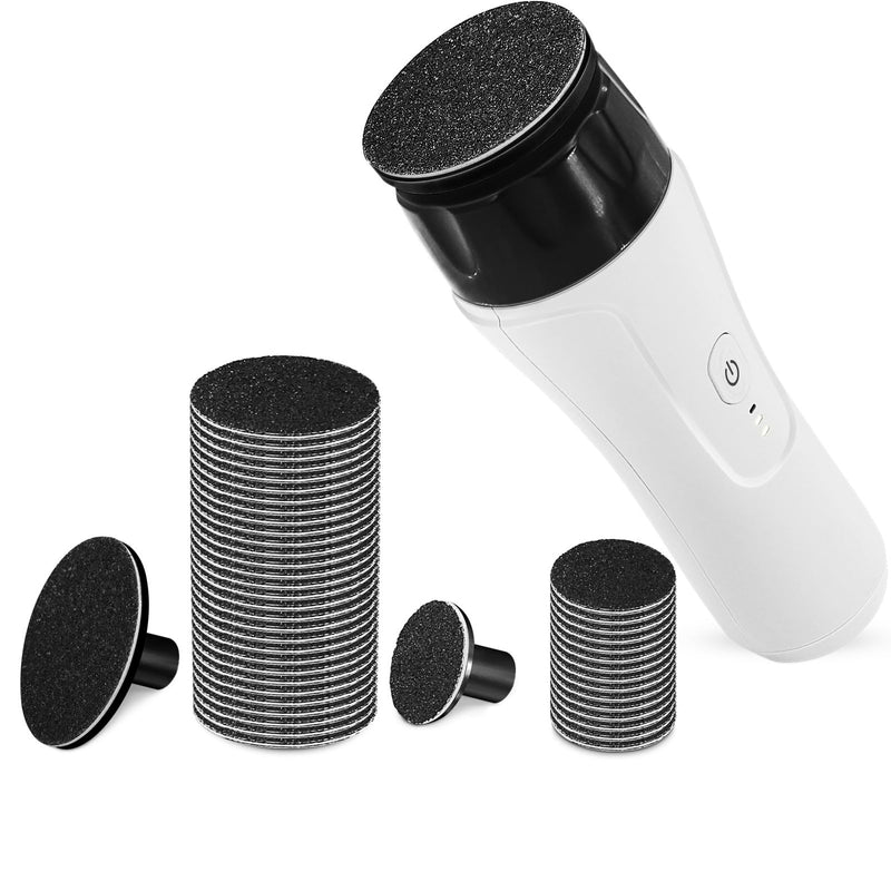 Rechargeable Electric Foot Callus Remover with 2-Sizes Grinding Heads, Super Fast Electric Foot Sander File Pedicure Tools for Feet Dead Skin Calluses, FCR-5 - BeesActive Australia
