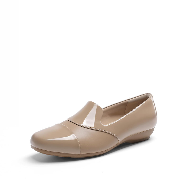 DREAM PAIRS Women's Loafers Orthopedic Work Dress Shoes 9 Nude