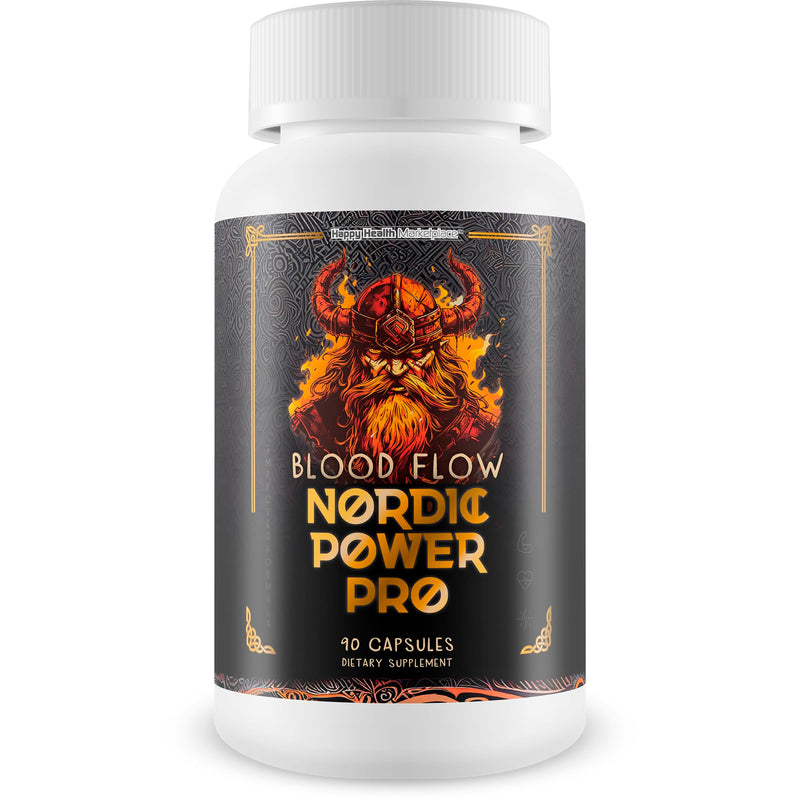 Blood Flow Nordic Power Pro - Our Best Blood Circulation Supplements for Men - Increase Blood Flow Care - Blood Circulation Pills - Male Nordic Power Supplement for Max Blood Flow