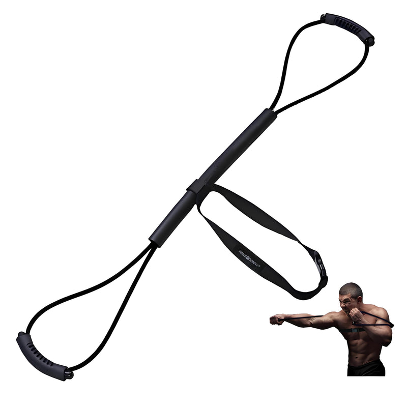 𝐇𝐀𝐍𝐒𝐘𝐃𝐎𝐍𝐍𝐘 Boxing Resistance Bands for Explosive Strength and Speed Training - Enhance Your Boxing Skills Anywhere, Anytime Black2.0(35LB)