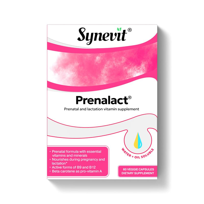 Prenalact®: Prenatal & Lactation Supplement | 19 Essential Vitamins & Minerals for Pregnancy & Breastfeeding | Supports Mother & Baby | 60 Capsules