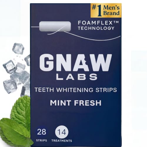 Teeth Whitening Strips for Men – Professional At-Home Whitening Kit, 14 Treatments (28 Strips) | Enamel-Safe 7% Hydrogen Peroxide, No Sensitivity | Visible Results in Days Mint Fresh