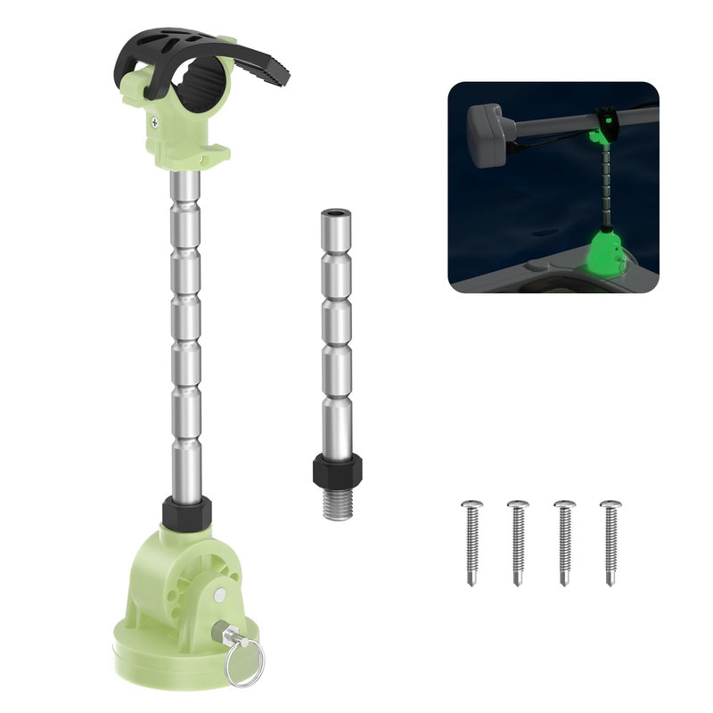 Trolling Motor Stabilizer Glow In the Dark Support Mount, with Extra Adjustable Aluminum Rod, Hold Trolling Motors Shaft & Reduce Bounce, Supports MKA-60 Minn Kota Terrova Riptide Terrova Ulterra - BeesActive Australia