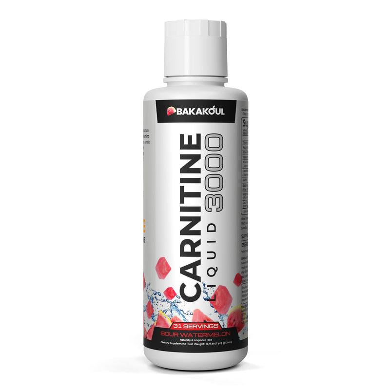 L Carnitine Supplement Liquid 3000 mg, with BCAA Sports Supplements, Help Support Energy Boosts, Support Muscle, Efficient Formula with Acetyl Rapid Absorption, Sustained Energy, Watermelon Flavor