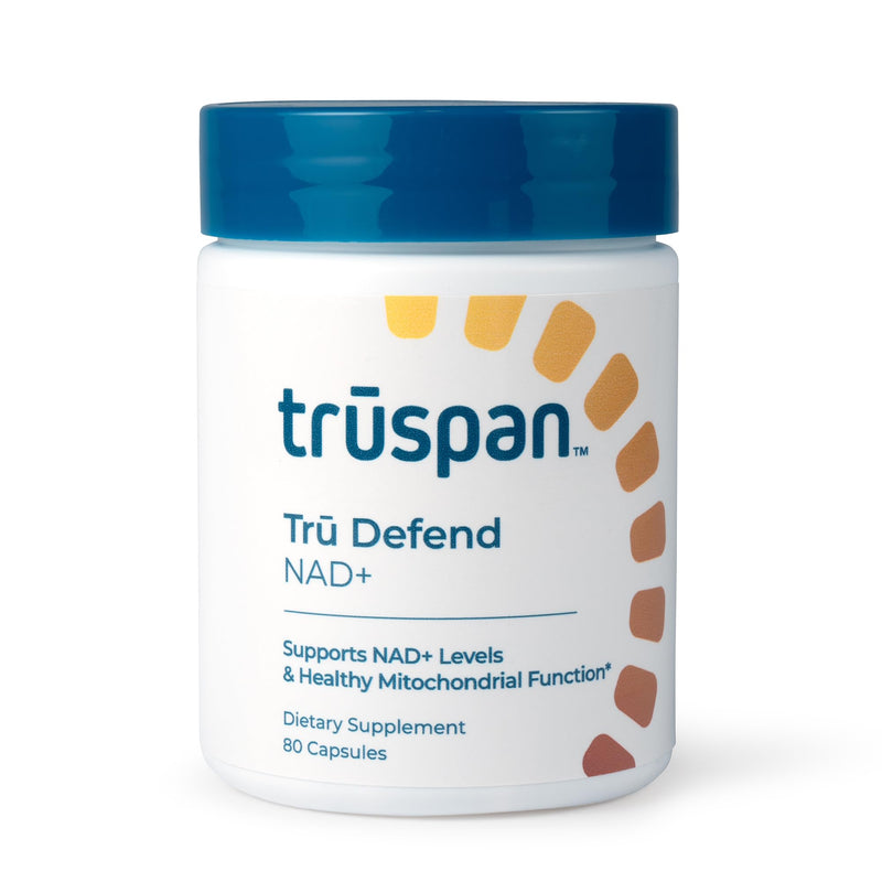 TruSpan NAD+ Supplement, Niacinamide 500mg Capsules for Men & Women, 80ct | Supports cellular energy, metabolism and healthy aging, with vitamins C D3 K2 and sea moss, clean formula, 40 day supply