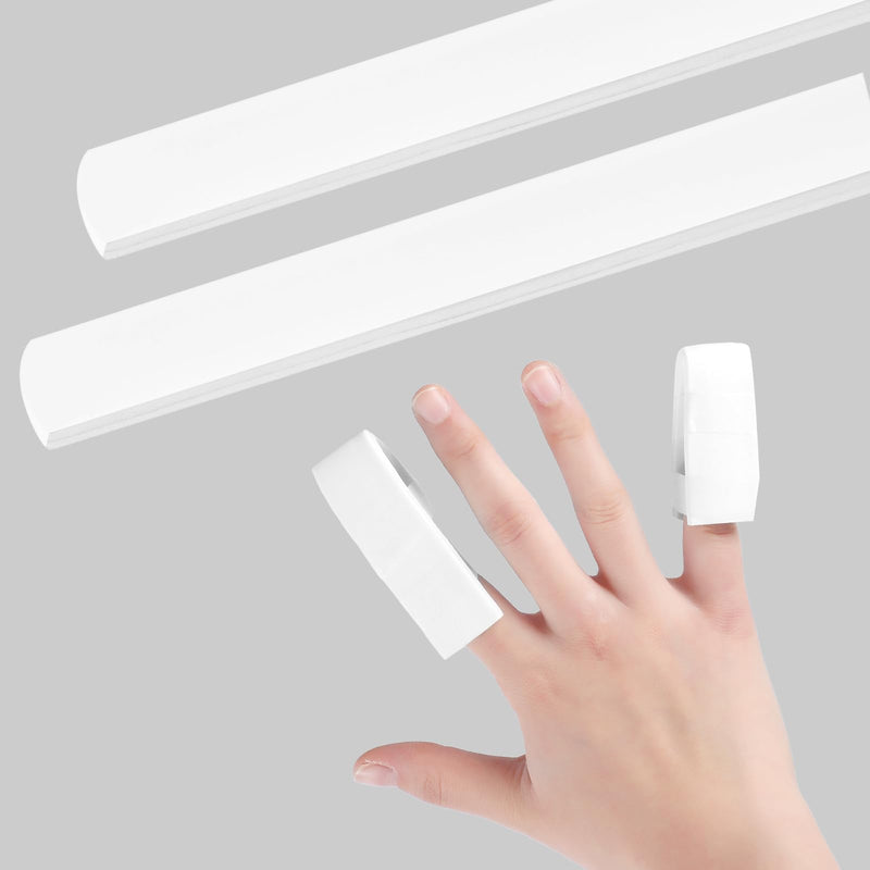 Lounsweer 2 Pcs Finger Splint Padded Strip Metal Finger Splint 18 in with Medical Tape Aluminum Foam Support Braces Stabilizer for Arthritis Fractures One Size Fits Most Left or Right Hand