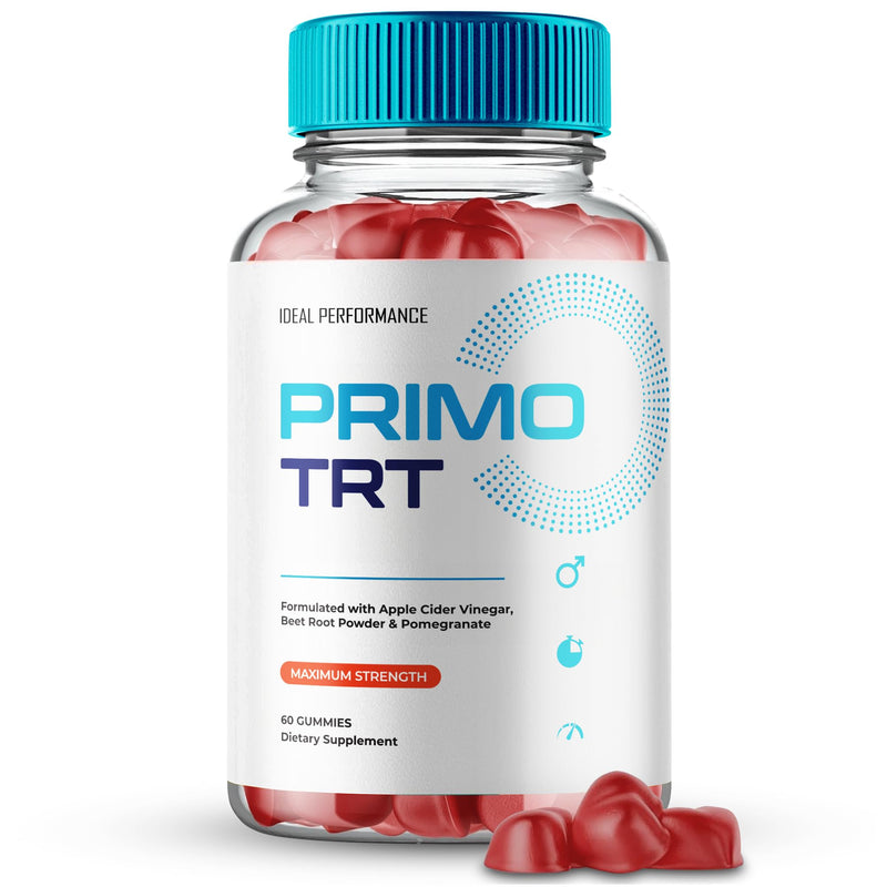 Primo TRT Gummies, Official Primo TRT Gummies for Men - Maximum Strength Performance, All Natural Support Overall Health & Wellness, PrimoTRT Advanced Formula Support Gummy Reviews (60 Gummies)