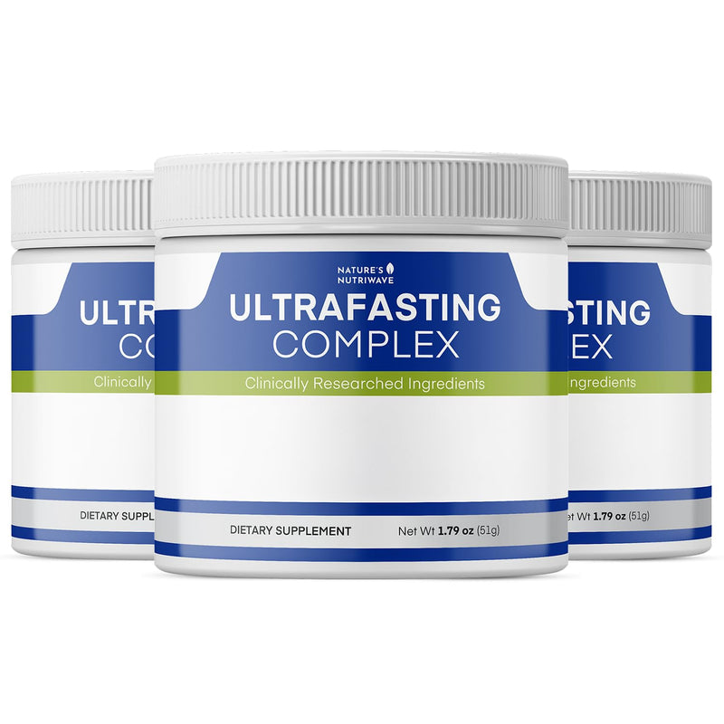 UltraFasting Complex – Niacin, B12 & Chromium – 51g, 3 Month Supply | Niacin, Vitamin B12 & Chromium | Non-GMO, Made in USA | Mixes into water, daily scoop 1.79 Ounce (Pack of 3)
